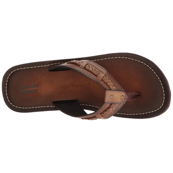 Clarks Fenner Nerice Honey Leather Sandals, Mon Chéri Size 9M New in Box - Picture 4 of 13